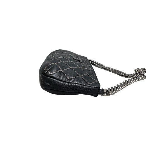 Chanel Quilted Shoulder Bag Calfskin Black