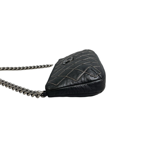 Chanel Quilted Shoulder Bag Calfskin Black