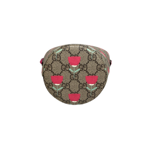 Gucci Bucket GG Supreme Monogram Beige Brown Pink