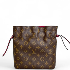 Louis Vuitton Noe Pouch Monogram Brown Red