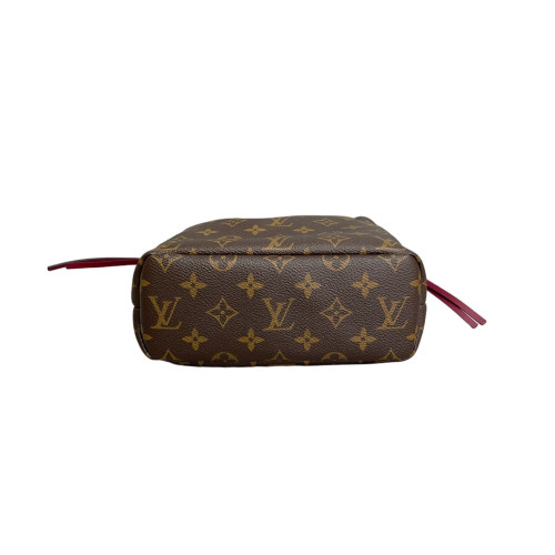Louis Vuitton Noe Pouch Monogram Brown Red Louis Vuitton Noe Pouch Monogram Brown Red
