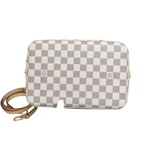 Louis Vuitton Noe Damier Ivory Azur Blue Pink Louis Vuitton Noe Damier Ivory Azur Blue Pink