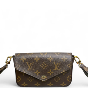 Louis Vuitton Felicie Strap & Go Monogram Brown Green