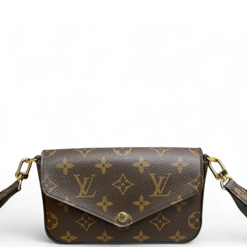 Louis Vuitton Felicie Strap & Go Monogram Brown Green