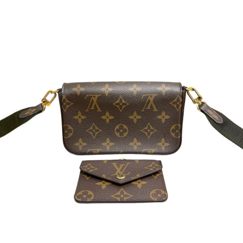 Louis Vuitton Felicie Strap & Go Monogram Brown Green