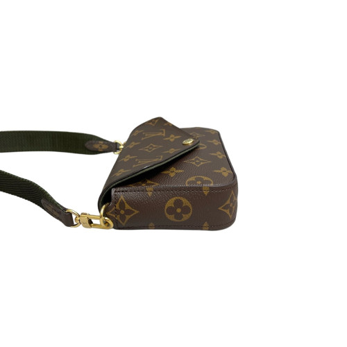 Louis Vuitton Felicie Strap & Go Monogram Brown Green