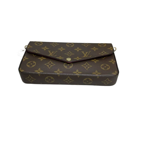 Louis Vuitton Pochette Felicie Chain Wallet Monogram Brown