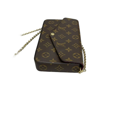 Louis Vuitton Pochette Felicie Chain Wallet Monogram Brown