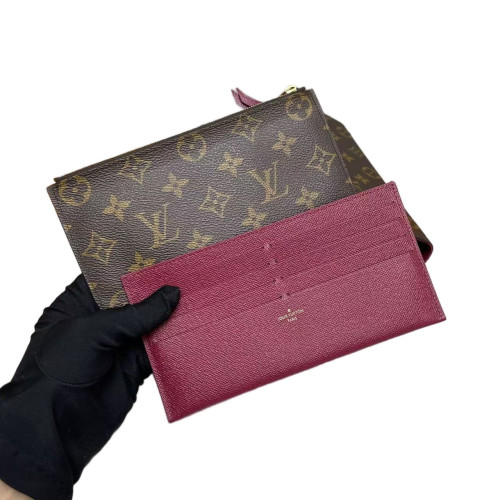 Louis Vuitton Pochette Felicie Chain Wallet Monogram Brown