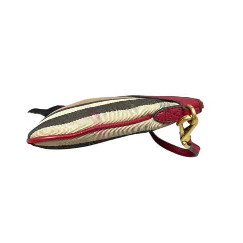 Burberry Crossbody Bag House Check Calfskin Beige Red Black