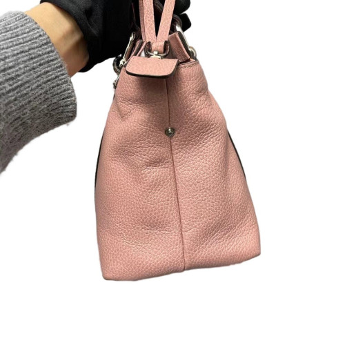 Gucci Bamboo Tote Bag Grained Calfskin Pink Gucci Bamboo Tote Bag Grained Calfskin Pink