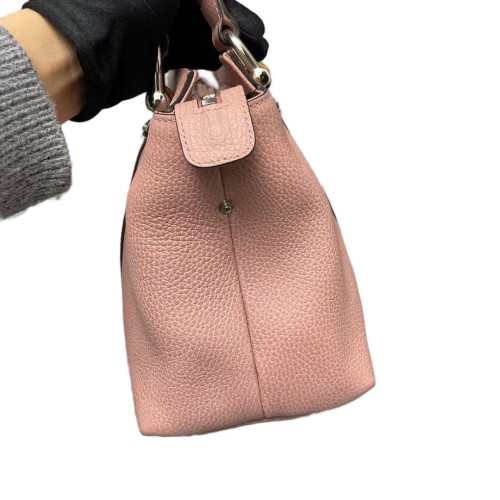 Gucci Bamboo Tote Bag Grained Calfskin Pink Gucci Bamboo Tote Bag Grained Calfskin Pink