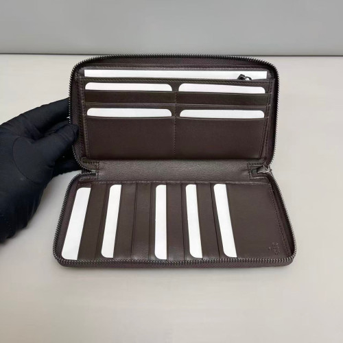 Gucci Zip Around Wallet Guccissima Brown