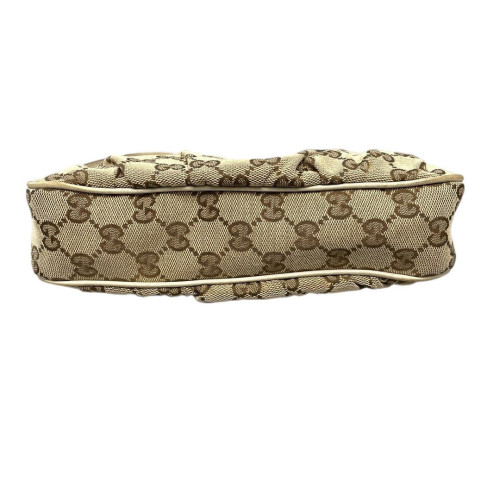 Gucci Heart Charms Shoulder Bag GG Monogram Beige Brown
