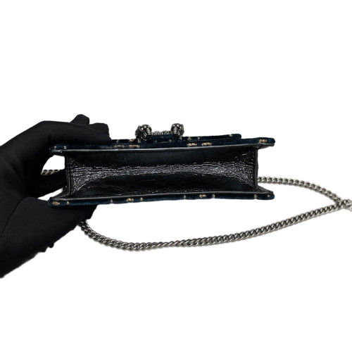 Gucci Super Mini Dionysus Velvet Blue Gucci Super Mini Dionysus Velvet Blue