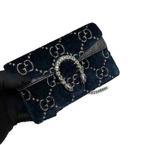 Gucci Super Mini Dionysus Velvet Blue Gucci Super Mini Dionysus Velvet Blue