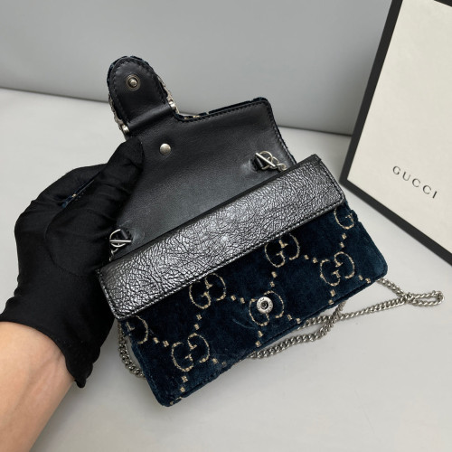 Gucci Super Mini Dionysus Velvet Blue Gucci Super Mini Dionysus Velvet Blue