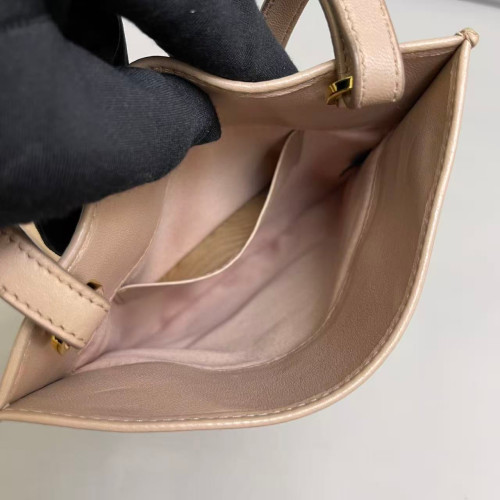 Miu Miu Gaufre Phone Holder Crumpled Lambskin Natural Tan Miu Miu Gaufre Phone Holder Crumpled Lambskin Natural Tan