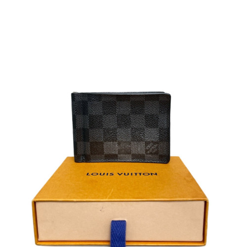 Louis Vuitton Compact Wallet Damier Graphite Black