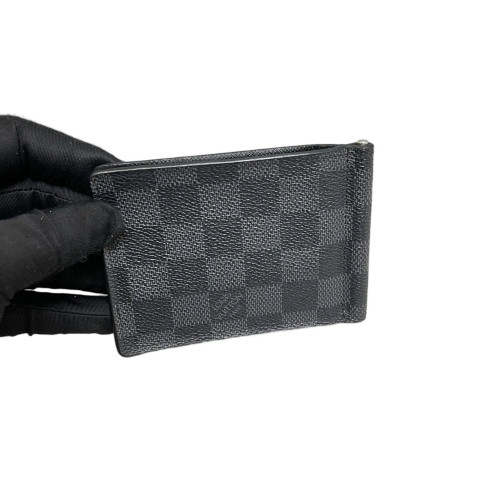 Louis Vuitton Compact Wallet Damier Graphite Black