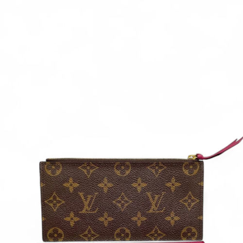 Louis Vuitton Coin Purse Monogram Brown Fuchsia