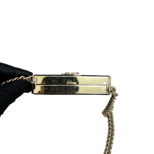 Chanel Quilted Shoulder Bag Patent Calfskin Black
