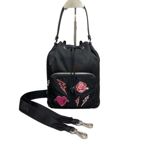 Prada Bucket Tessuto Nylon Black
