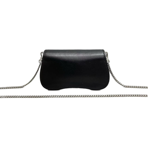 Prada Shoulder Bag Calfskin Black