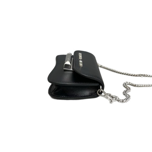 Prada Shoulder Bag Calfskin Black