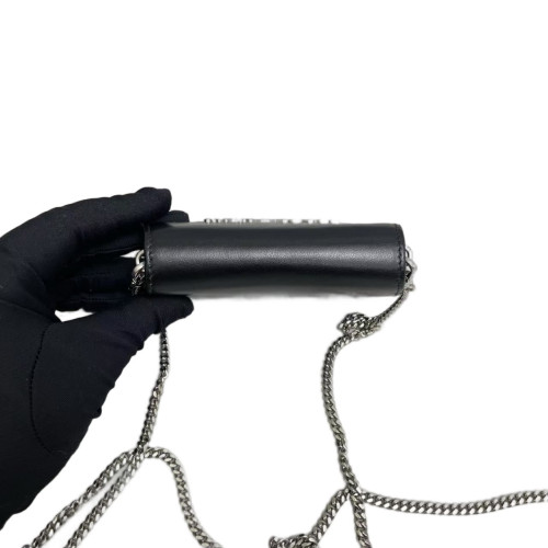 Prada Shoulder Bag Calfskin Black
