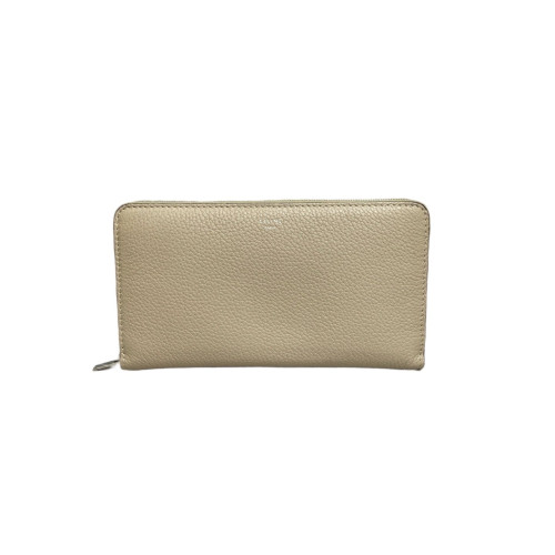 Celine Continental Wallet Grained Calfskin Grey
