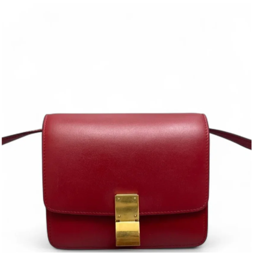Celine Small Classic Box Smooth Calfskin Red