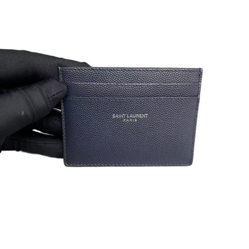 Yves Saint Laurent Card Holder Calfskin Dark Blue Yves Saint Laurent Card Holder Calfskin Dark Blue