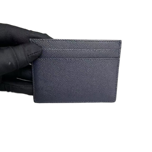 Yves Saint Laurent Card Holder Calfskin Dark Blue Yves Saint Laurent Card Holder Calfskin Dark Blue