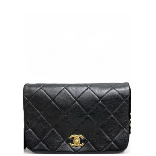 Chanel Quilted Mini Flap Lambskin Black Chanel Quilted Mini Flap Lambskin Black