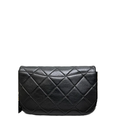 Chanel Quilted Mini Flap Lambskin Black Chanel Quilted Mini Flap Lambskin Black