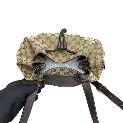 Gucci Backpack GG Supreme Monogram Brown Beige