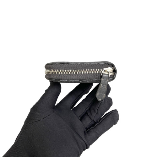 Fendi Continental Wallet Grained Calfskin Grey