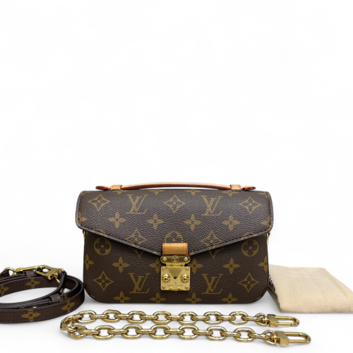 Louis Vuitton Pochette Metis East West Monogram Brown
