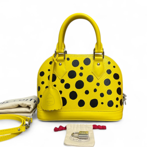 Louis Vuitton Alma BB Epi Yellow Black
