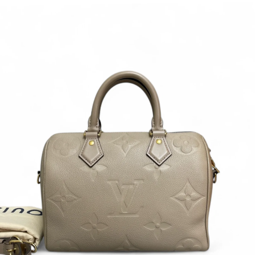 Louis Vuitton Speedy Bandouliere 25 Empreinte Monogram Giant Grey