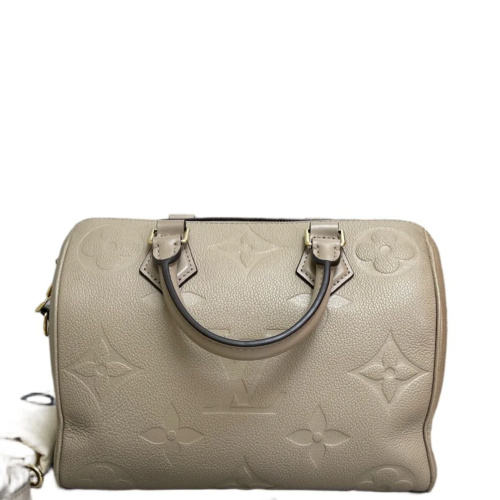Louis Vuitton Speedy Bandouliere 25 Empreinte Monogram Giant Grey