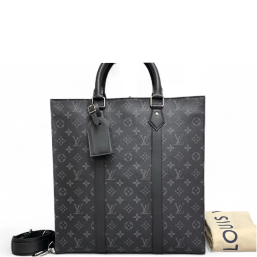 Louis Vuitton Sac Plat Gm Monogram Eclipse Black