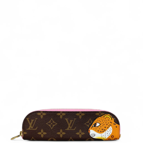Louis Vuitton Charlotte Pencil Pouch Monogram Brown Pink Orange