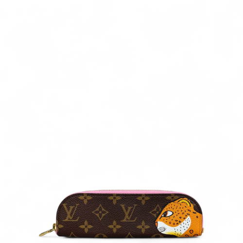 Louis Vuitton Charlotte Pencil Pouch Monogram Brown Pink Orange