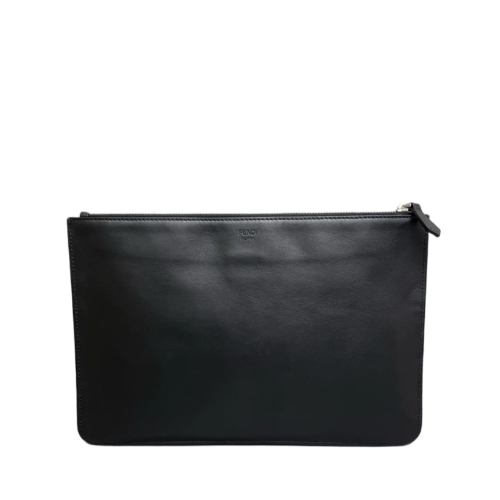 Fendi Clutch Calfskin Black Fendi Clutch Calfskin Black