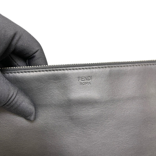 Fendi Clutch Calfskin Black Fendi Clutch Calfskin Black