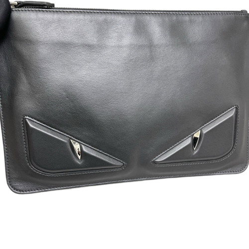 Fendi Clutch Calfskin Black Fendi Clutch Calfskin Black