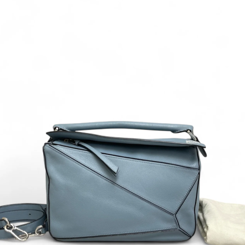 Loewe Medium Puzzle Calfskin Dusty Blue