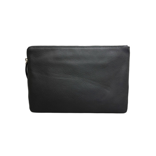 Balenciaga Clutch Grained Calfskin Black
